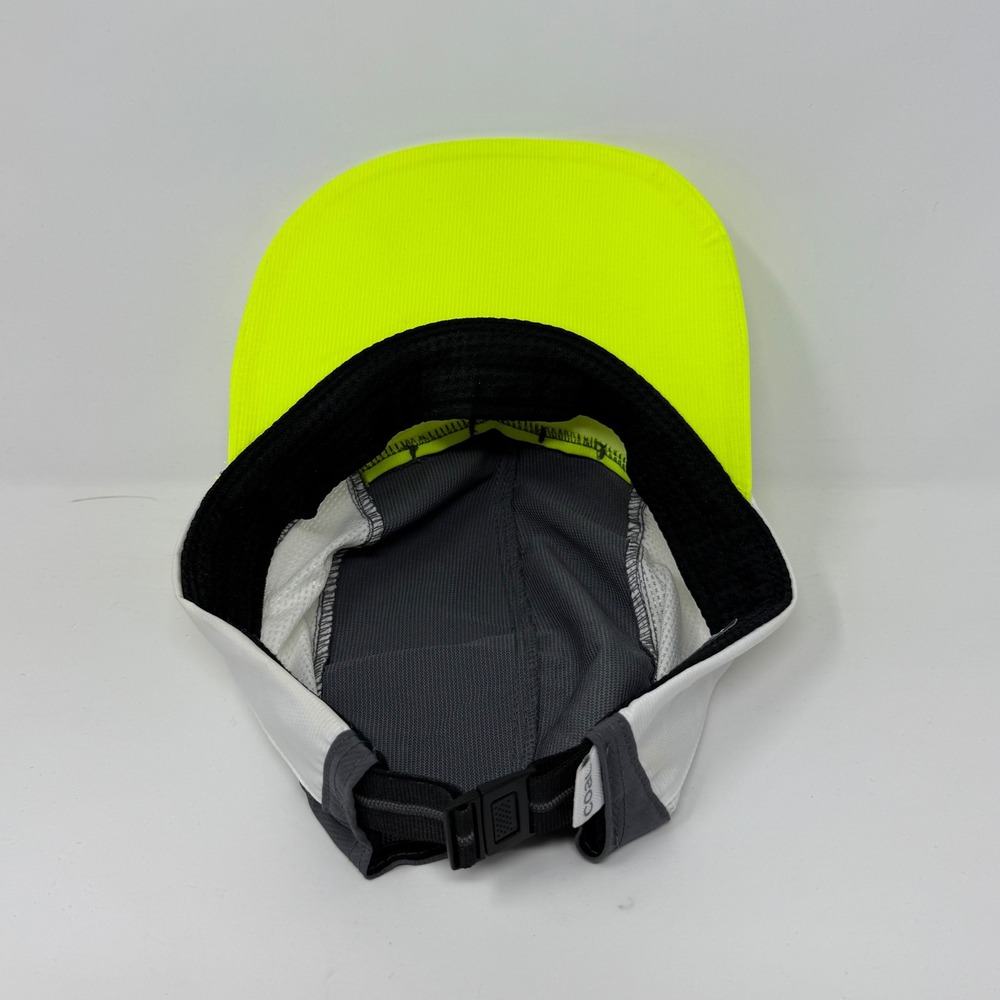 Coal Headwear Neon Yellow Black White Mesh Running Cap Hat - Picture 8 of 10